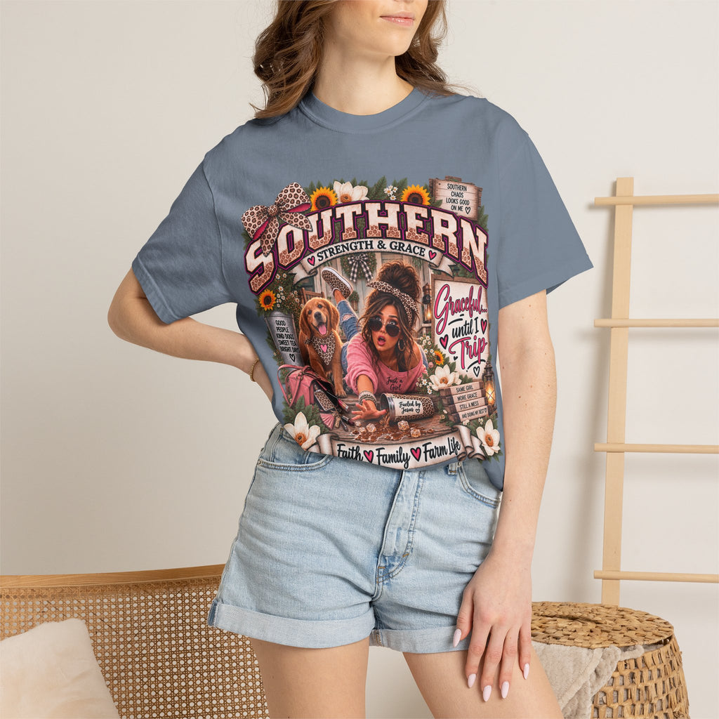 Southern Dogs Graphic T-Shirt — Graceful... Until I Trip