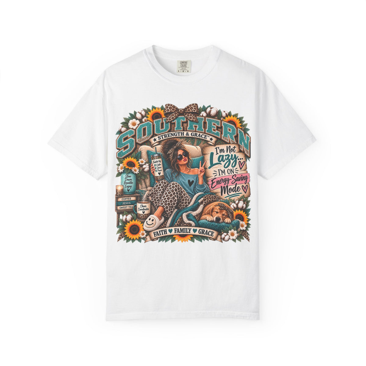 Southern Lazy Summer T-Shirt — "I'm the Lazy One" Vintage Graphic Tee