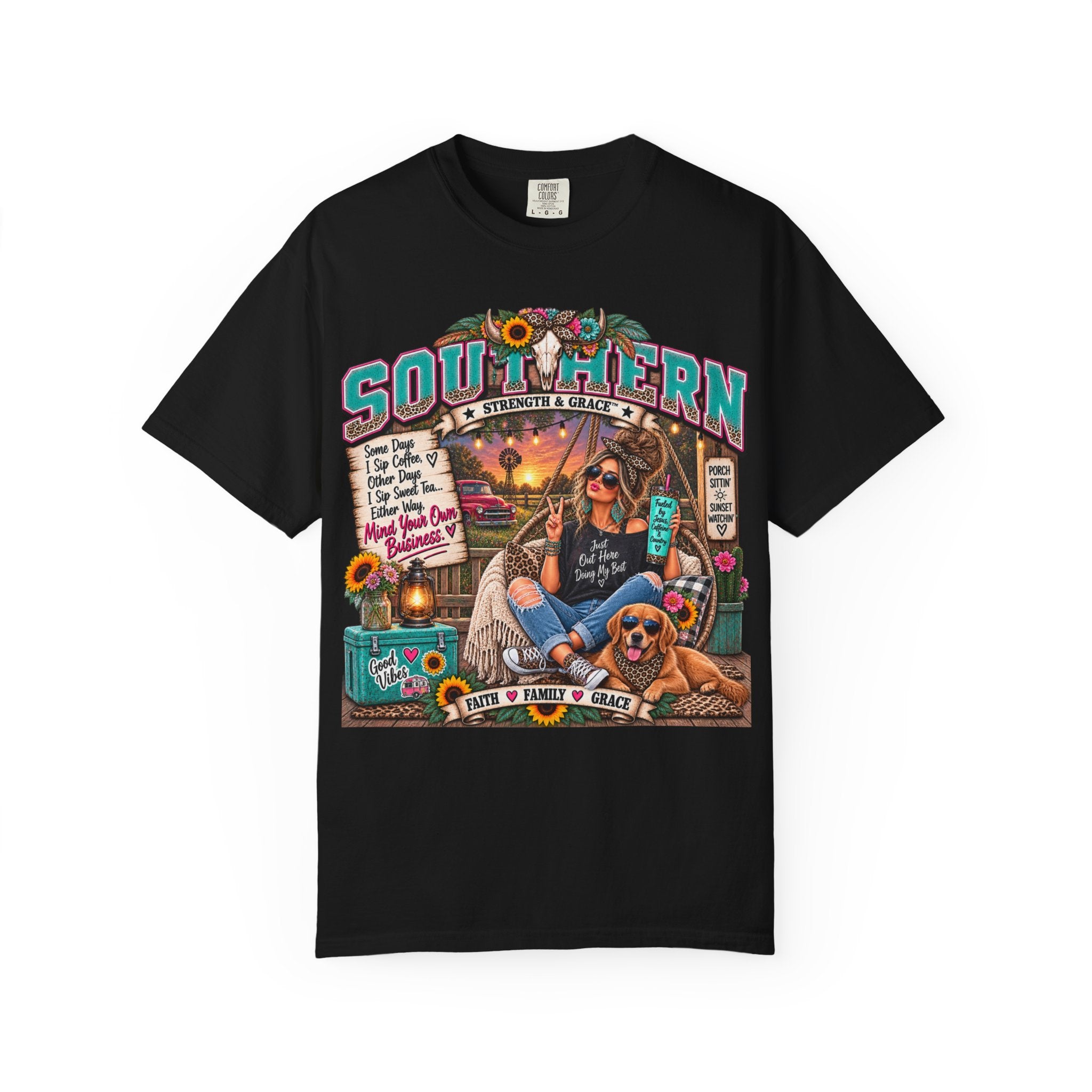 Southern Summer Vibes T-Shirt — "Southern Strong & Sweet" Graphic Tee