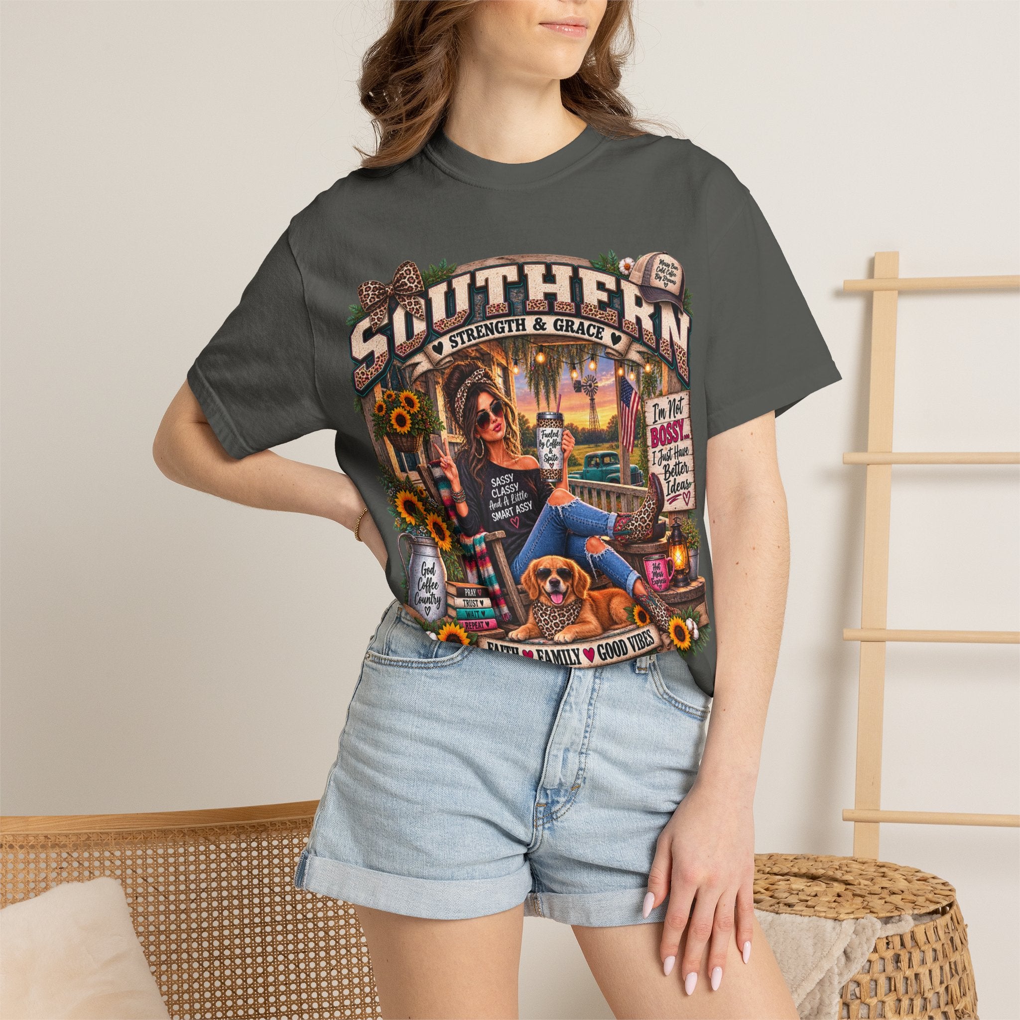 Southern Pride T-Shirt — "Southern Strength & Grace" Graphic Tee