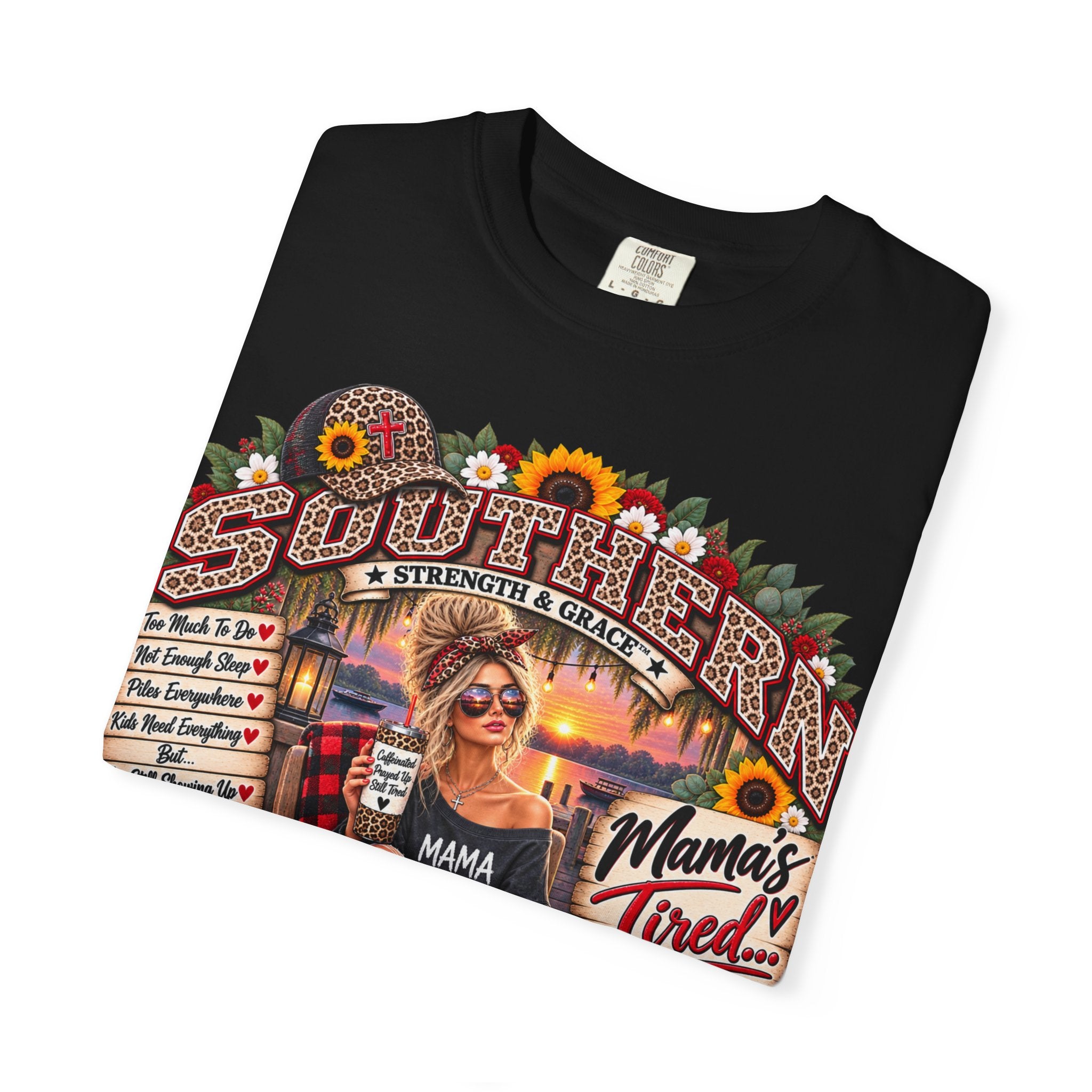 Southern Mama T‑Shirt — "Mama's Tired" Vintage Country Graphic Tee