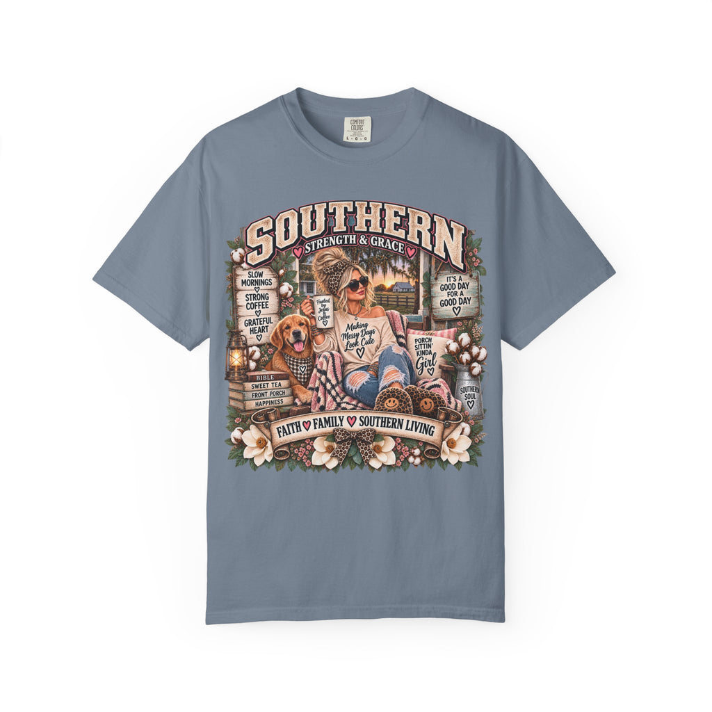 Southern Strength & Grace™ – Porch Sittin’ Country Girl Tee