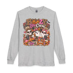 Boozy Boo Crew | Halloween Long Sleeve Tee | Sip & Spook Ghost Shirt