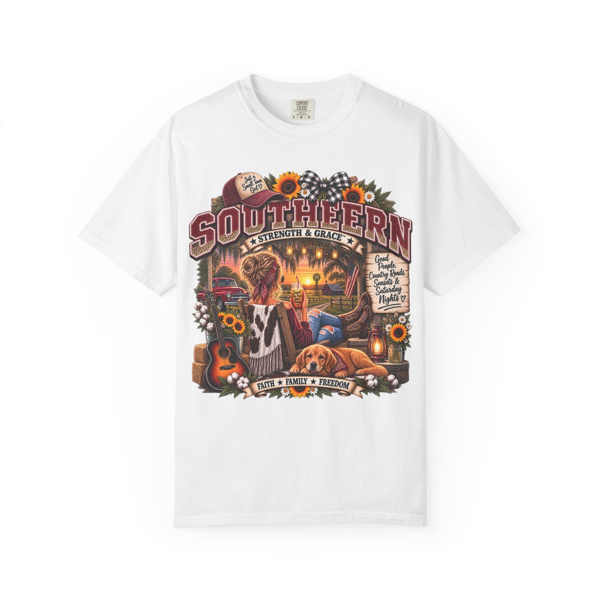 Southern Comfort Vintage T-Shirt — "Southern Strength & Grace" Graphic Tee