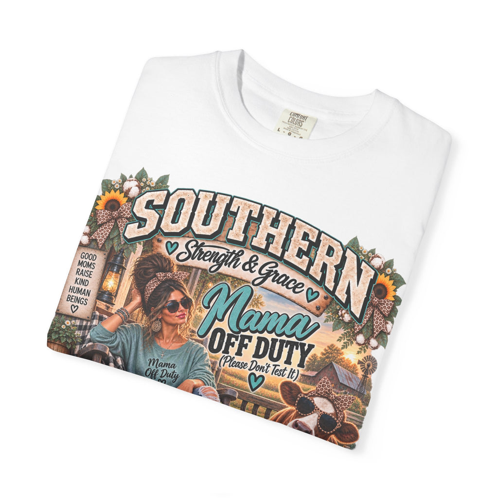 T-Shirt — "Southern Mama Off Duty" Vintage Floral Comfort Tee