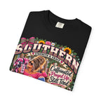 Southern Strength & Grace T-Shirt — "Caffeinated, Prayed Up, Sweet Tea" Vintage Graphic
