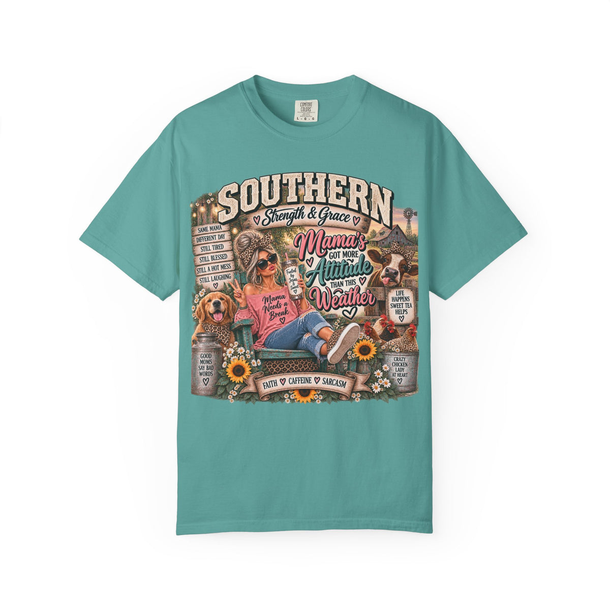 Southern Mama T-Shirt — Mama's Got More Attitude Than This Weather Tee