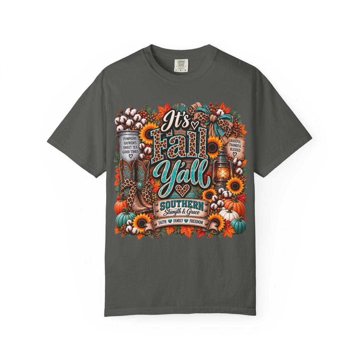 Fall Y’all Shirt – Southern Pumpkin & Sunflower Tee