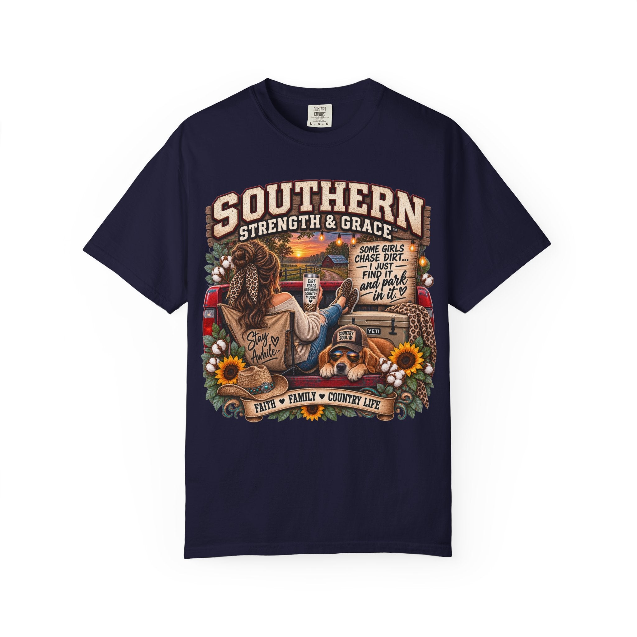Southern Strength & Grace T-Shirt — Country Life, Family & Faith Graphic Tee