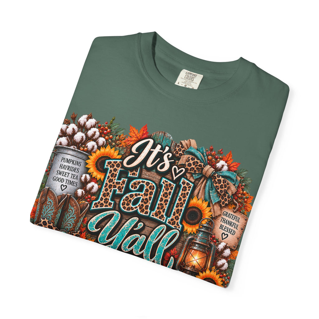 Fall Y’all Shirt – Southern Pumpkin & Sunflower Tee