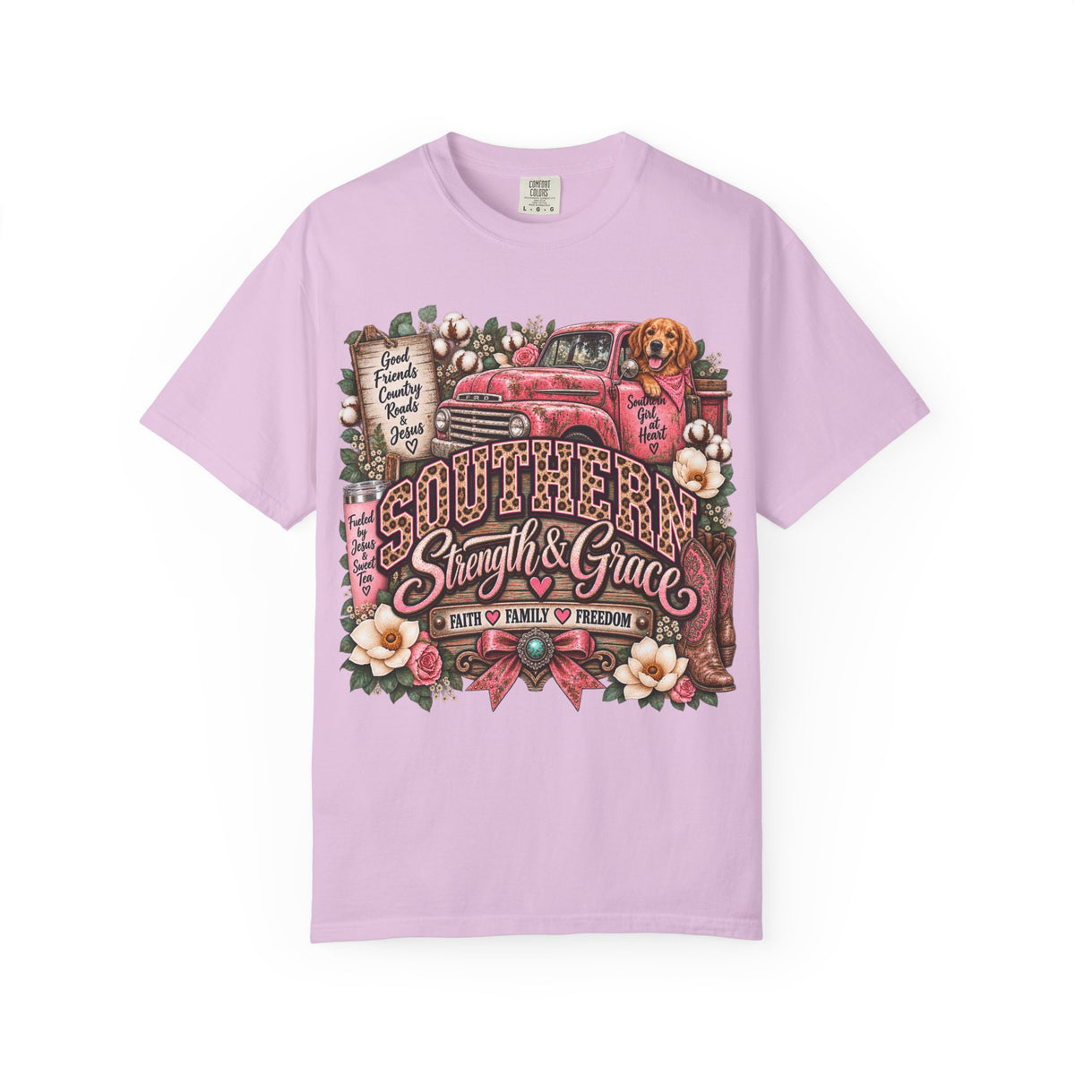 Southern Girl Shirt – Good Friends, Country Roads & Jesus