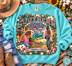 Southern Strength & Grace | She Bent Her Knees Before She Stood Her Ground Faith Sweatshirt